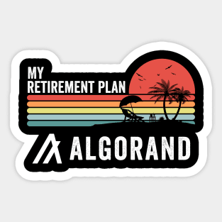 Vintage Algorand ALGO Coin My Retirement Plan Crypto Token Cryptocurrency Wallet Birthday Gift For Men Women Sticker